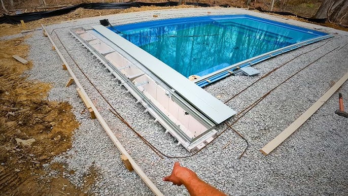  inground pool with autocover pool form install