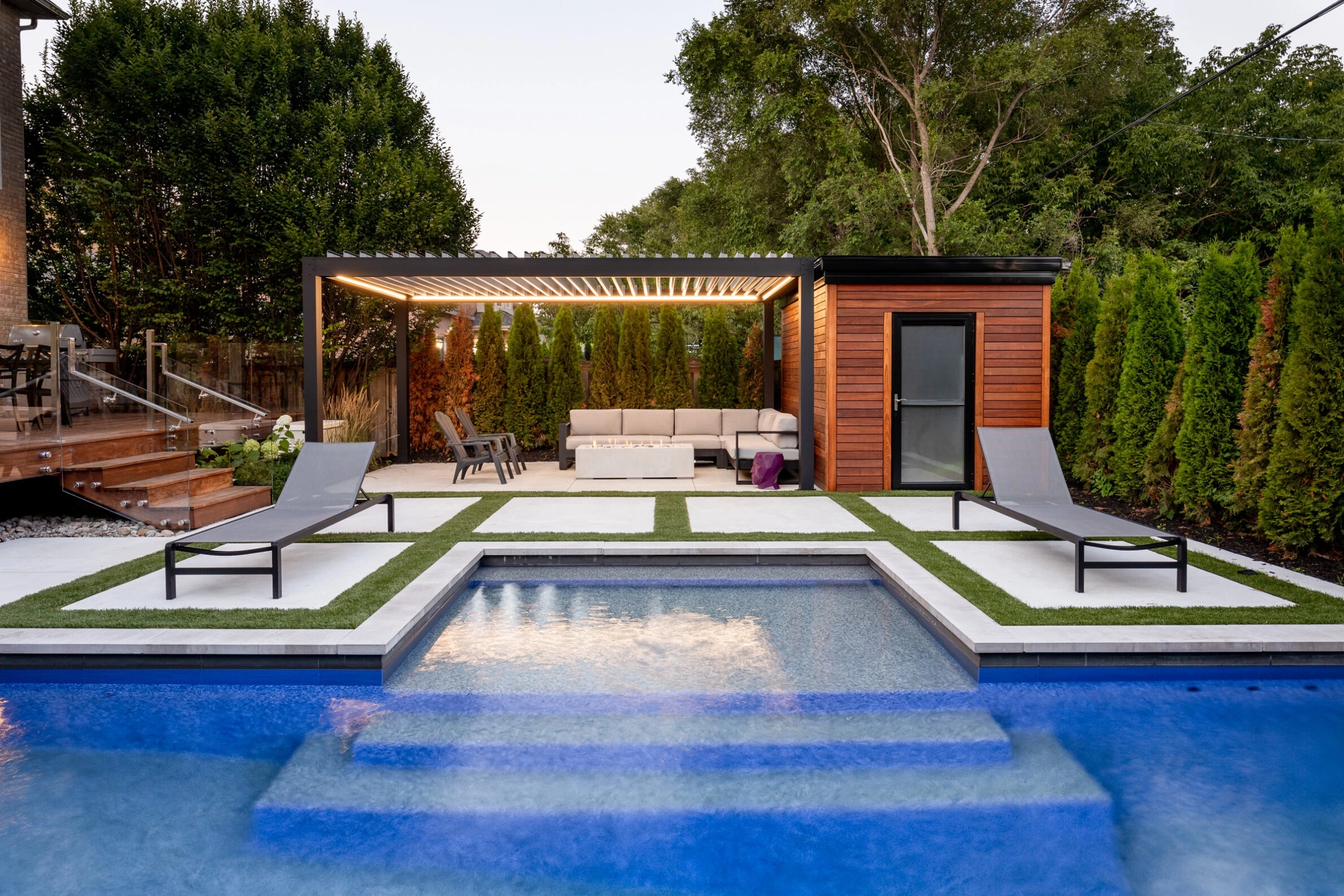 Modern Pool Landscaping